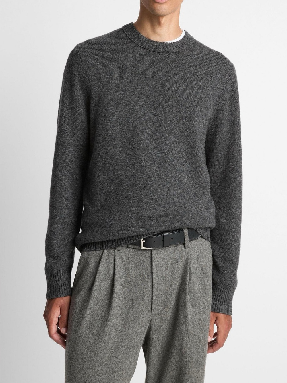 Vince 100% Cashmere Crew Neck Sweater Mens size XXL in Grey